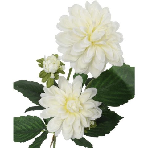 Biała Sztuczna Gałązka z 5 Daliami o Długości 78cm