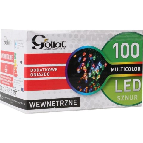 Lampki choinkowe 100 LED ring wewnętrzne multicolor
