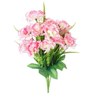 BUKIEt 12 JASNO-RÓŻOWYCH GOŹDZIKÓW WIELKOŚCI 45 CM
