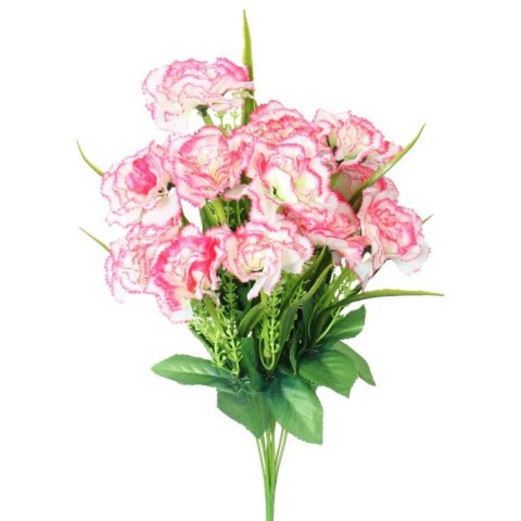 BUKIEt 12 JASNO-RÓŻOWYCH GOŹDZIKÓW WIELKOŚCI 45 CM