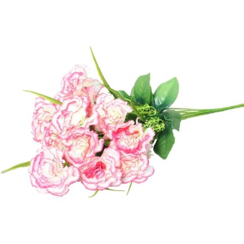 BUKIEt 12 JASNO-RÓŻOWYCH GOŹDZIKÓW WIELKOŚCI 45 CM