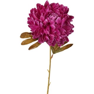 Sztuczna Chryzantema Bordowy Jesień 70 cm - Wyjątkowo Realistyczna Dekoracja na Wszystkich Świętych.