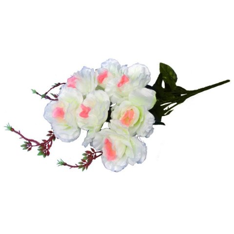 BUKIET 7 RÓŻ BIAŁE 70 CM