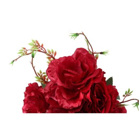 BUKIET 7 RÓŻ KWIAT SZTUCZNY BORDO 70 CM