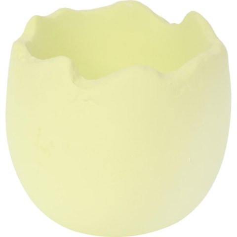 Skorupka ceramiczna pojemnik na rzeżuchę zielona 8 cm