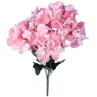 Bukiet Różowych Hortensji - 5 Sztuk, Wysokość 45 cm