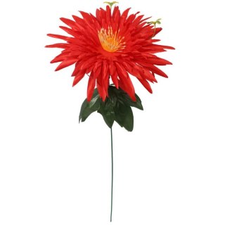 Czerwony Sztuczny Kwiat Aster o Wysokości 55 cm