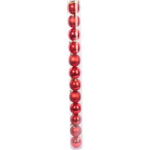 KPL.12 BOMBEK PLASTIKOWYCH CZERWONYCH 6 CM