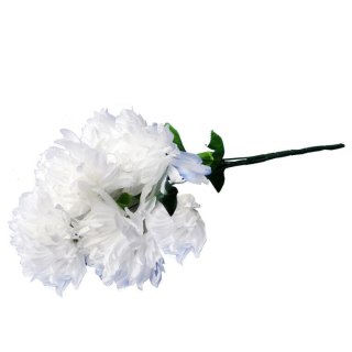 Sztuczny Bukiet Białych Chryzantem 58 cm - Dekoracja na Wszystkich Świętych