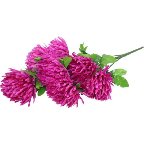 Sztuczny bukiet 7 dużych chryzantem fioletowych, 70 cm