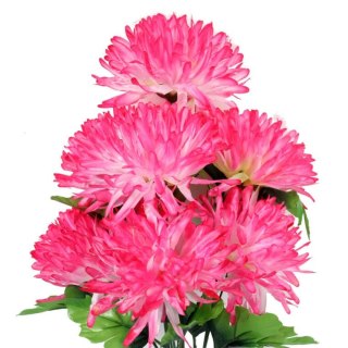 BUKIET 7 CHRYZANTEM RÓŻOWYCH FI 16 CM