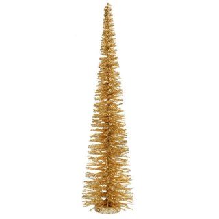 CHOINKA FIGURKA ZŁOTA BROKATOWA 50 CM