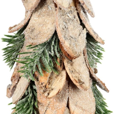 Drewniana Choinka Bożonarodzeniowa 38 cm - Zielony Dekoracyjny Element Świąteczny