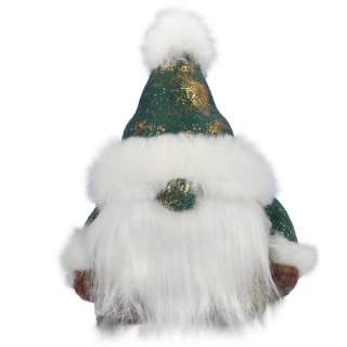 Zielony Skrzat Świąteczny z Skandynawii, Strażnik Dobrego Nastroju, 17 cm