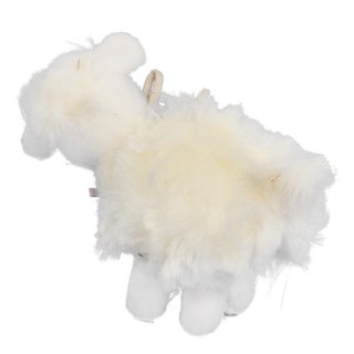 Figurka baranek pluszowy z kokardką 10cm