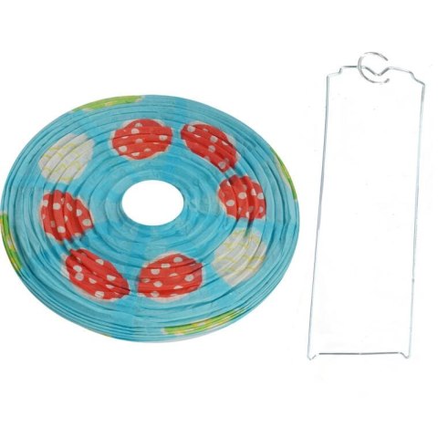 JAJKO LAMPION PAPIEROWY ROZKŁADANY 25CM NIEBIESKI