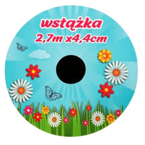 WSTĄŻKA DEKORACYJNA FIOLETOWA 2,7M WIOSNA/WIELKANOC