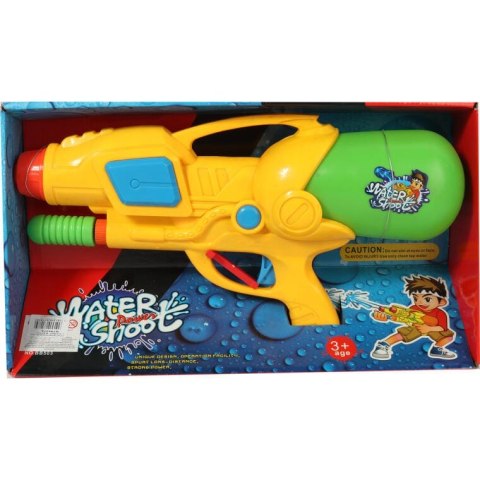 Innowacyjny Pistolet na Wodę 38 cm Żółty z Odwróconym Pojemnikiem