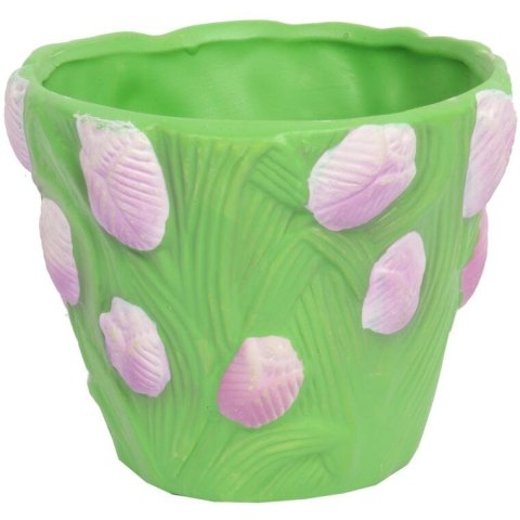 OSŁONKA CERAMICZNA Z TULIPANAMI 10CM