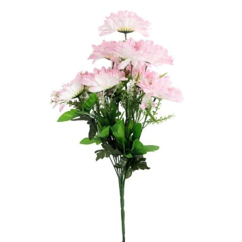 Sztuczny Bukiet Różowych Gerber 9 Sztuk - Elegancki Dekoracja 54cm