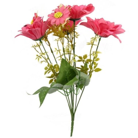Sztuczny Bukiet Różowych Margaretek 36cm - Wysoka Jakość