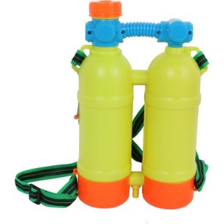 Żółty Super Zestaw na Śmigus Dyngus: Pistolet na wodę 33cm z dużym plecakowym zbiornikiem na wodę