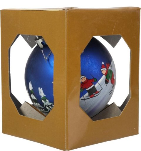 BOMBKA PLASTIKOWA 1 SZT 8CM KOLOR NIEBIESKI
