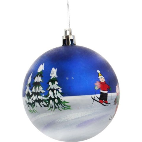 BOMBKA PLASTIKOWA 1 SZT 8CM KOLOR NIEBIESKI