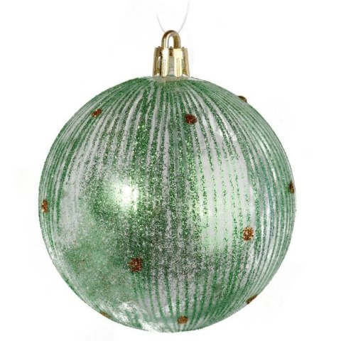 BOMBKI PLASTIKOWE 12 SZT 8CM MIX KOLOR ZIELONY