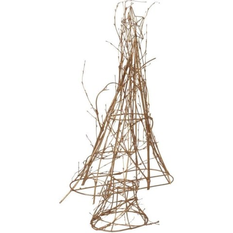 CHOINKA ZE ZŁOTYCH GAŁĄZEK Z GWIAZDĄ NA CZUBIE 56 CM