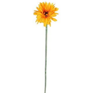 GERBERA KWIAT POJEDYNCZY KOLOR JASNO POMARAŃCZOWY