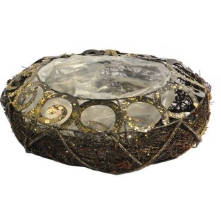 PODKŁAD FLORYSTYCZNY OSŁONKA Z FASZYNY RATTANOWEJ 30 CM