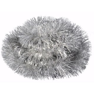 Łańcuch choinkowy fluorestencyjny srebrny fi 10 cm x 3 m