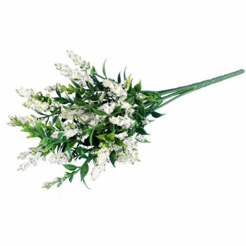 BUKIET 5 GAŁĄZEK TAWUŁKI 28 CM KOLOR BIAŁY