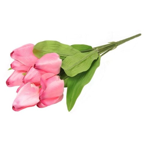BUKIET 9 TULIPANÓW 44 CM KOLOR RÓŻOWY