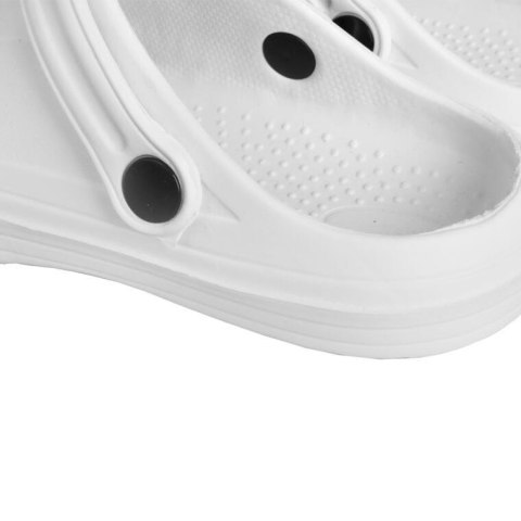 DAMSKIE KLAPKI ogrodowe/basenowe buty LEKKIE chodaki PIANKOWE BIAŁE/37