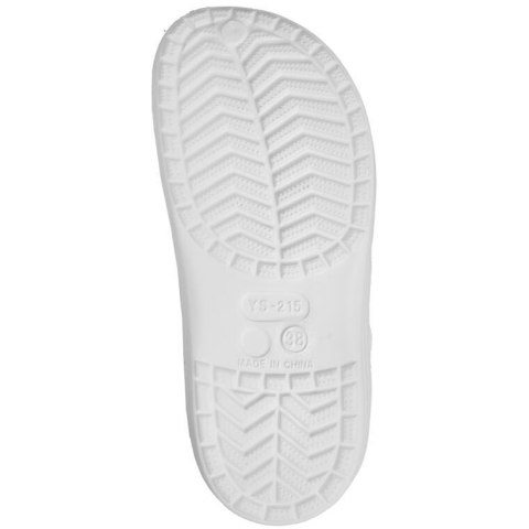 DAMSKIE KLAPKI ogrodowe/basenowe buty LEKKIE chodaki PIANKOWE BIAŁE/40
