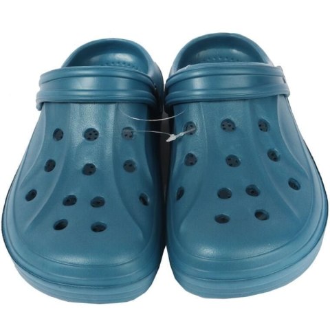 MĘSKIE KLAPKI ogrodowe/basenowe buty LEKKIE chodaki PIANKOWE NIEBIESKIE 40
