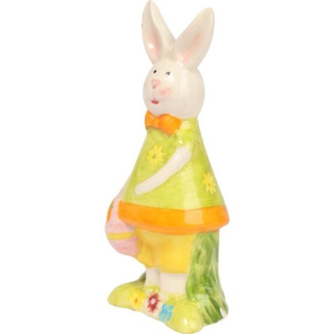 ZAJĄC CERAMICZNY FIGURKA ŻÓŁTA