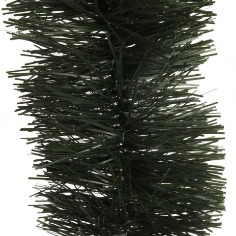 Zielony łańcuch choinkowy GOLIAT, średnica 10 cm, długość 2,8 m, ciemno zielony, polski produkt.