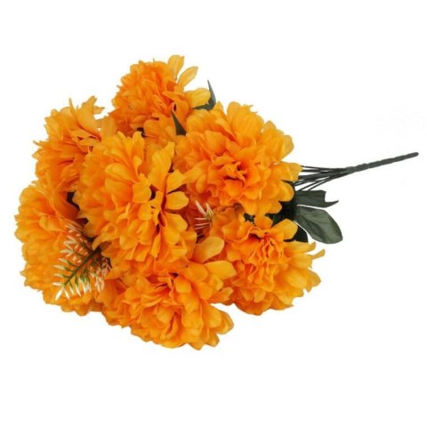 BUKIET 12 CHRYZANTEM 52 CM KOLOR POMARAŃCZOWY