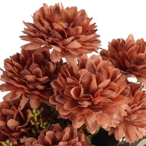 BUKIET 9 CHRYZANTEM 38 CM KOLOR ŁOSOSIOWY