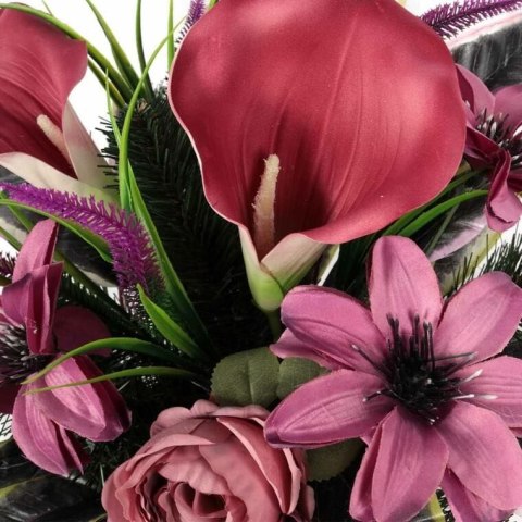 Elegancki Stroik Nagrobny różowa calla gazon