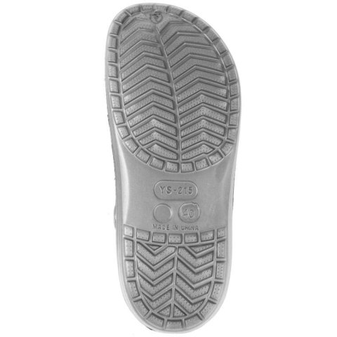 MĘSKIE KLAPKI ogrodowe/basenowe buty LEKKIE chodaki PIANKOWE SZARE 43