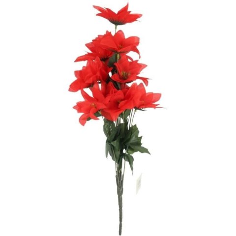 Bukiet 14 POINSECJI 44 cm KOLOR CZERWONY