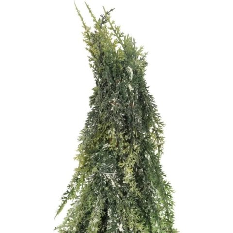Sztuczne drzewko CHOINKA OŚNIEŻONA W JUCIE 50 CM
