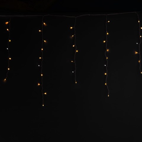 SOPLE 500 LED KURTYNA LAMPKI ZEWNĘTRZNE IP44 BIAŁE CIEPŁE +FLASH ZIMNY BIAŁY 15 M