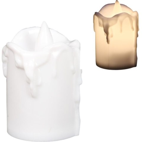 ŚWIECZKA ŚWIECA LED ZNICZ NA BATERIE 6 CM (KPL 2 SZTUK)
