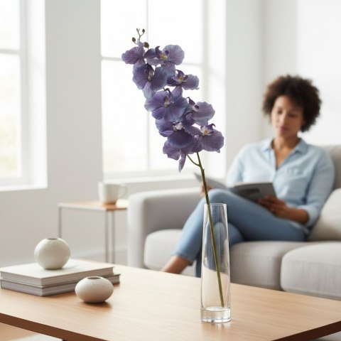 STORCZYK ORCHIDEA GAŁĄZKA 9 KWIATÓW 105 CM GŁĘBOKA CZERWIEŃ