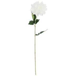 DALIA sztuczny kwiat do wazonu GEORGINIA biała 64 cm